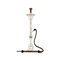 Chicha FALAH HH 147 Moderne et Durable, Finition Aluminium, Double Tuyau, Options Personnalisées Élégantes, Effet Miroir - Meilleures Ventes