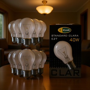 Standard <b>E27</b> Clear Incandescent <b>Bulb</b> 40W 230V for Lighting - Product Image 3