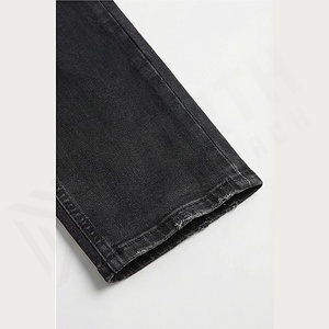 Jeans en denim slim pour homme sur mesure, coton de haute qualité, design vintage, techniques de broderie, couleur personnalisée, automne-hiver - Product Image 6