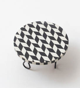 Nuevo estilo hecho a mano hueso incrustaciones pastel soporte al por mayor exportador herramientas para hornear diseño moderno hueso incrustaciones pastel soporte - Product Image 6