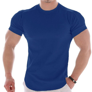 Quick Dry Solid Knitted Men's T Shirt 100% Cotton Custom Logo Printed High Quality Eco-Friendly Breathable 200g - Product Image 5