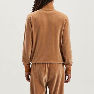 Wholesale Custom Logo Unisex Embroidery Velour Sweatsuit Sets 2 Piece Jogger Set Track Suit <b>Velvet</b> <b>Tracksuit</b> for Men - Product Image 6