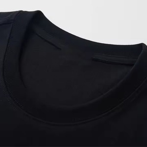 เสื้อยืดคอกลมผู้ชายผ้าฝ้ายลายทึบเสื้อผ้าแขนสั้นมีกระเป๋า240กรัมน้ำหนักผ้าแบบว่างเปล่าฤดูร้อน - Product Image 4