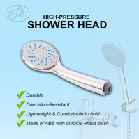 Usine directe ABS Chrome mode unique douchette à main haute pression économie d'eau robinet de salle de bain accessoire avec support OEM