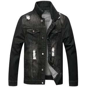 Neues Design Custom Clothing Fashion Jeans jacke für Männer Stilvolle Mäntel Jean Running Jacket mit Custom Printing Jacket