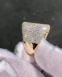 Anillo de Compromiso, Boda o Fiesta para Mujer, Plata 925, Chapado en Oro Amarillo, Blanco o Rosa de 14K, Moissanita de Corte VVS1 de 3.00 Ct - Product Image 5