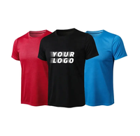T-shirt de course 100 % coton pour hommes et femmes, personnalisable avec logo, col rond, 230 g, séchage rapide, respirant, écologique, imprimé sérigraphié – Vente en gros