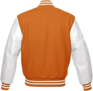 High Street High School Hombres Premium Lana Faux Leather Varsity Chaqueta de béisbol Cálido Cómodo Cuello de lona con capucha para el invierno - Product Image 6