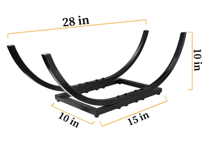 Home Craft Exports High Quality Fireplace <b>Log</b> Holder Wood Carrier Metal <b>Basket</b> Indoor Wood Stove Storage Rack Stacking 2025 - Product Image 3