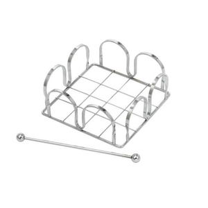 Servilletero de diseño de acero inoxidable y soporte perfecto para utensilios de cocina y uso en encimeras de restaurantes - Product Image 3