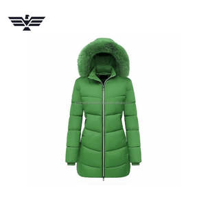 Veste matelassée respirante pour femme, capuche en cuir, épaisse, chaude pour l'automne, rembourrage en polyester, coque en nylon, couleur personnalisée - Product Image 5