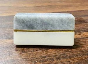 Poignée de porte en laiton poli et marbre blanc, couleur, forme et taille personnalisées, fabriqué en Inde - Product Image 5