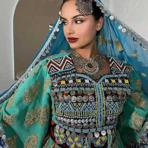 ชุดเดรสชาวอัฟกานิสถานแบบดั้งเดิมของผู้หญิงชุดเดรสปักแขนยาวของชนเผ่าชุดเดรสแขนยาวที่มีคุณภาพสูง - Product Image 4