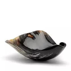 Bol à salade en corne de buffle de haute qualité, fait à la main, écologique, avec un design personnalisé, nouveau style, fabricant en gros en Inde - Product Image 3