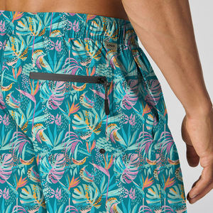 Men's Elastic Spandex/Polyester Swimming Trunks Digital Printing Breathable Waterproof Mid Waist Casual Drawstring <b>Shorts</b> Design - Product Image 2