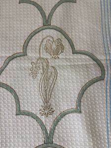 Ensemble de serviettes de bain en coton gaufré 100% de haute qualité à séchage rapide 3 serviettes de bain imprimées par bloc de main 2 essuie-mains Pack compressé pour - Product Image 6