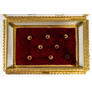 Custom Size Glass <b>Box</b> Golden Finished Beveled <b>Box</b> For Jewelry Trinket Makeup Accessories Trinket Storage Glass <b>Box</b> For <b>Wedding</b> - Product Image 3