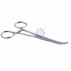 คีมหนีบหลอดเลือดแบบล็อคด้วยมือ สแตนเลส โค้ง 18 ซม. ทนทาน ใช้ซ้ำได้ อุปกรณ์การแพทย์ - Product Image 4