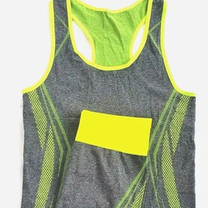 Ropa de yoga personalizada de fábrica, conjuntos de piezas de chaleco deportivo, sujetador de yoga sin costuras, pantalones de fitness para mujer, mallas de gimnasio de cintura alta - Product Image 1