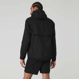 Chaqueta cortavientos fina con cremallera de lona informal para protección solar para ciclismo correr transpirable reflectante - Product Image 4