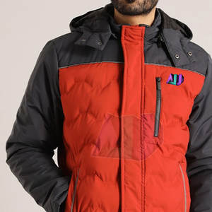 Chaqueta de Invierno Acolchada con Capucha, Transpirable y Resistente al Viento, de Primera Calidad para Hombre, con Logotipo Frontal, Venta Directa de Fábrica - Product Image 5