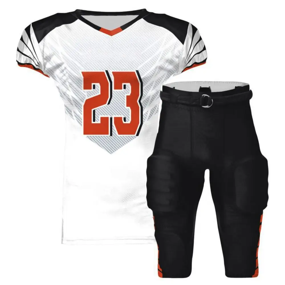 Design personalizzato e colore uniforme da Football americano da uomo stile unico abbigliamento sportivo uniforme da Football americano