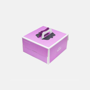 Scatola per torta viola pastello n. 6 (con supporto) scatola per torte - Product Image 1