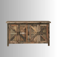 Buffet de ferme rustique en bois finition récupérée Buffet pour salon salle à manger ou entrée stockage