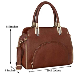 Bolso de Mano de Cuero Genuino de Alta Calidad, Último Diseño, Gran Capacidad, 11\" X 9.0\", Duradero, Hecho por Fabricante Indio - Product Image 5