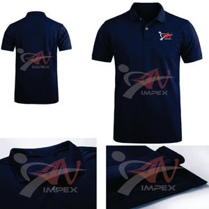 Polo homme en coton de haute qualité avec logo personnalisé, matière personnalisée, polo homme flexible - Product Image 3