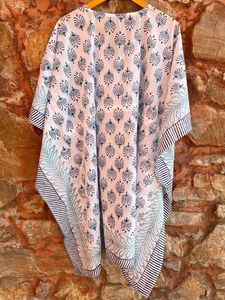 Caftan indien en coton à imprimé floral pour femmes tuniques de couverture de plage d'été confortables pour les fêtes et les sorties nocturnes nouvelle robe - Product Image 5