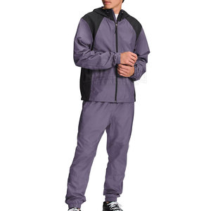 ชุดวอร์มกันลมคุณภาพสูงสำหรับผู้ชาย ใส่สบาย ขนาดสั่งทำได้ ทนทาน แห้งเร็ว ผลิตจากโพลีเอสเตอร์/คอตตอน รับสกรีนโลโก้ดิจิทัล - Product Image 1