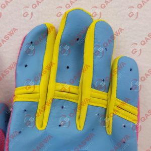 Gants de frappe de baseball respirants à poignet court, en cuir multicolore, personnalisables, pour droitiers et gauchers, pour jeunes et adultes - Product Image 6