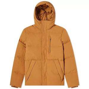 <b>Men's</b> Custom Logo Print Cotton Padded Winter Puffer Jacket Zipper Stand Collar Oversized Quilted Casual <b>Coat</b> Bubble Blank Muster - Product Image 1