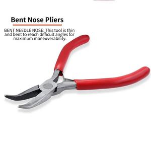 Juego de Alicates para Joyería 6 en 1, Alicates para Hacer Argollas, Alicates de Punta de Nylon, Alicates de Punta Curva para Fabricación de Joyería, Herramienta para Manualidades - Product Image 3