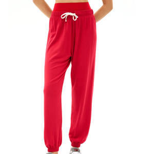 Pantalons de survêtement tendance pour femmes, taille élastique et poches latérales, coupe ample, décontractés, confortables, streetwear, loungewear - Product Image 2