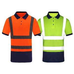 เสื้อกั๊กนิรภัยผู้ชายแขนสั้นคุณภาพเยี่ยม สะท้อนแสง ประสิทธิภาพสูง ซิปปิดด้านหน้า ระบายความชื้น มาตรฐาน ANSI ระดับ 1 - Product Image 3