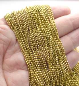 Cadena de Bolas de Latón Crudo Tradicional Moderna - MS Artesanía para Decoración del Hogar y Uso en Ropa - Product Image 1