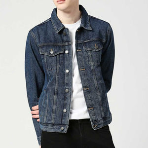 Hombres 100% chaqueta de mezclilla por encargo al por mayor a prueba de viento con color personalizado y tamaño chaqueta de mezclilla para los hombres - Product Image 2