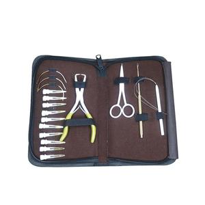 Extensión de cabello dorado blanco Clips pequeños Tijera de corte de cabello Tirando de gancho con logotipo personalizado - Product Image 2