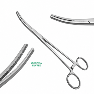 Pinzas Heaney para Histerectomía Curvas de 8.5 Pulgadas con Doble Diente, Instrumentos Quirúrgicos Personalizados de Grado Alemán para Obstetricia y Ginecología - Product Image 2
