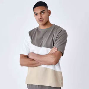 T-shirt pour homme de qualité supérieure, coupe classique, poids lourd, 100% coton, logo personnalisé, impression numérique sur le devant, motif à carreaux, anti-UV - Product Image 1