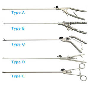 Fórceps de portaagujas laparoscópicos en acero inoxidable disponibles en todo tipo de instrumentos quirúrgicos endoscópicos de laparoscopia - Product Image 6