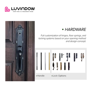 Quality Custom Pivot Entry <strong>Door</strong> Original <strong>Manufacturer</strong> For Customized Quality Solid Wood Entrance <strong>Door</strong> - Product Image 2