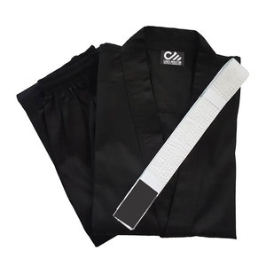 ชุดเครื่องแบบกิคาราเต้8ออนซ์สีดำน้ำหนักเบาสำหรับผู้ใหญ่ - Product Image 4