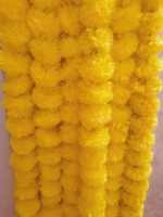100 Pcs Rangkaian Bunga Marigold Buatan untuk Dekorasi Diwali, Natal, Pesta Pernikahan, Dekorasi Multiwarna