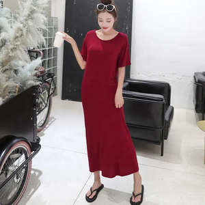 Wholesale Best Price New Top Dress Short Sleeve T-<b>shirt</b> Women Plus Size High Quality Cotton Sleeping Dress - Product Image 3