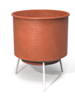 Jardinières en fer martelé finition laiton antique vente chaude Pots de fleurs élégants pour la décoration de la maison et du jardin au meilleur prix