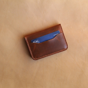 Cartera de piel auténtica para hombre al mejor precio hecha a mano con cierre abierto diseño popular servicio OEM - Product Image 2