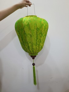 Colorful Vietnamese wall hanging Silk lantern bamboo support Graduation party decoration Easter lunar new year decor - Product Image 5